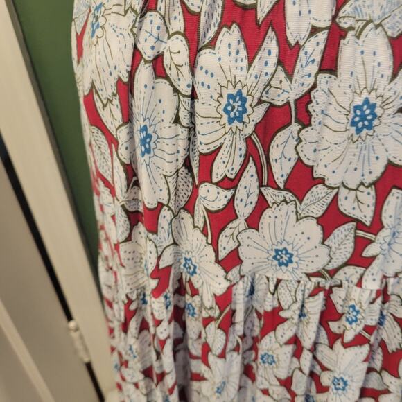Anthropologie Maeve Small Festival Beach Coastal Boho Prairie Maxi Dress - Picture 6 of 7